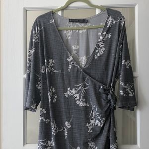 Alton Gray wrap dress in XL